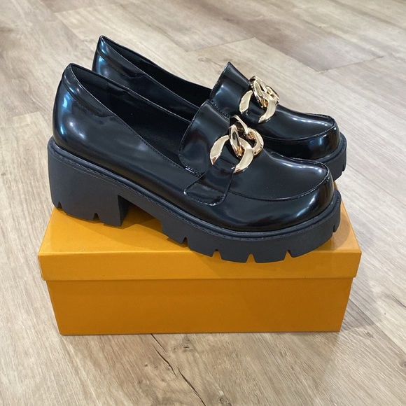 NEW Women’s Chunky Platform Loafers - Picture 5 of 5